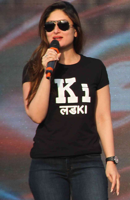 Kareena Kapoor during the DNA marathon