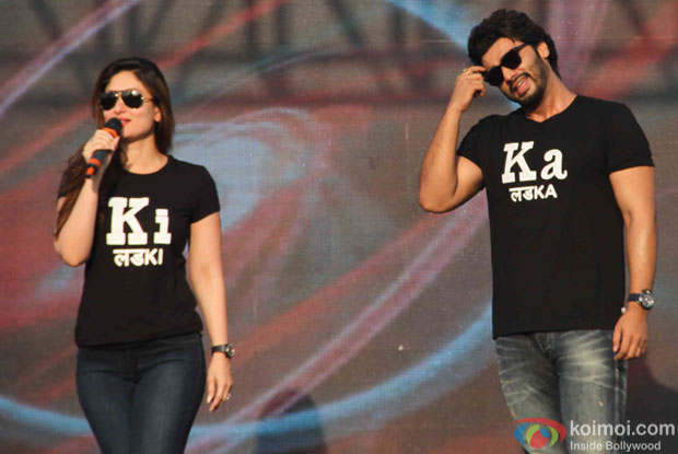  Kareena Kapoor and Arjun Kapoor during the DNA marathon