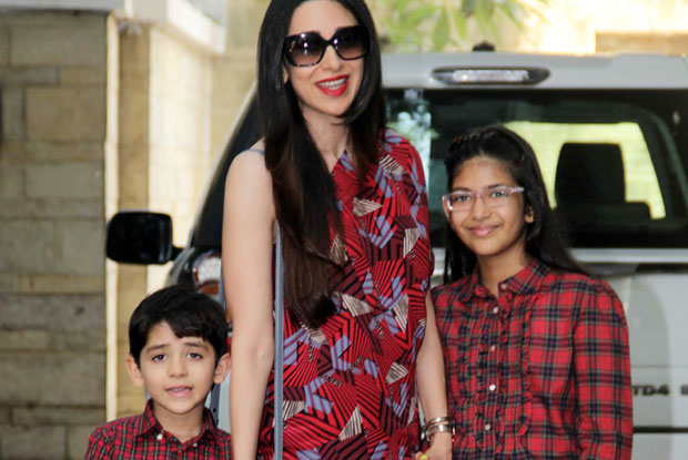 Karishma Kapoor with her childrens 