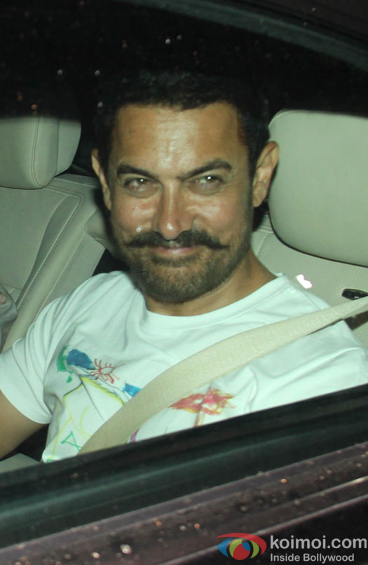 Aamir Khan Spotted At Saif Ali Khan's residence