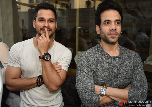 Kunal Khemu and Tusshar Kapoor during the launch of Maria Goretti's debut book 'From My Kitchen To Yours'