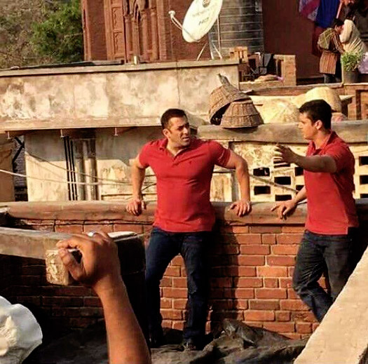 Salman Khan shoots with body double on the sets of Sultan