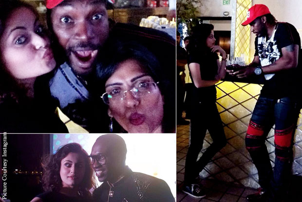 Snapped: Sneha Ullal Parties With West Indies Cricketers Chris Gayle & Dwayne Bravo