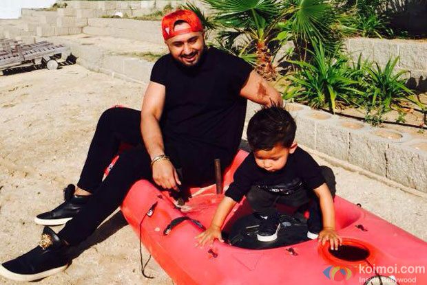 Yo Yo Honey Singh with his nephew