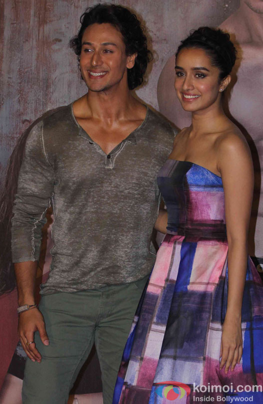 Tiger Shroff and Shraddha Kapoor during the trailer launch of film Baaghi 