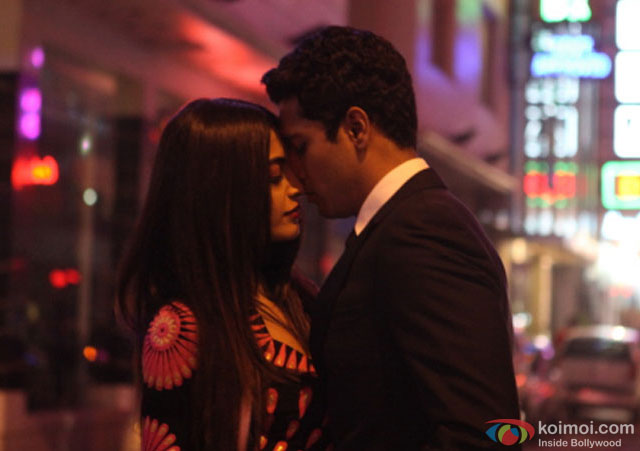 Sarah Jane Dias and Vicky Kaushal in a still from movie 'Zubaan'