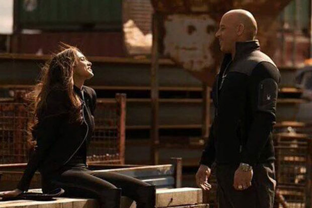 Deepika Padukone and Vin Diesel on the sets of xXx: The Return of Xander Cage