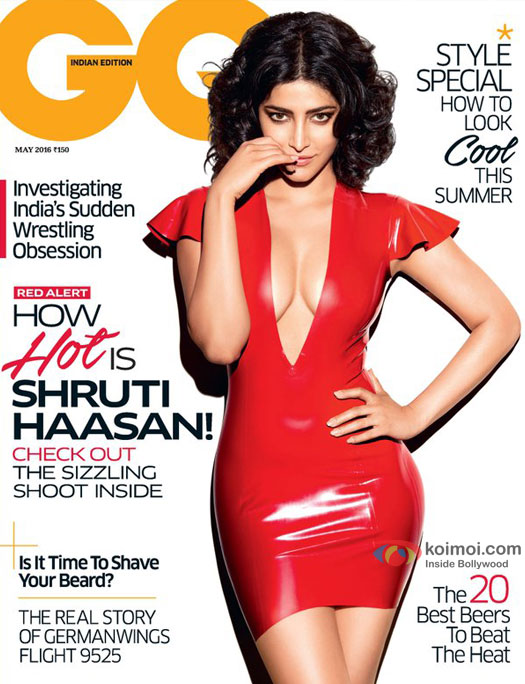 Red Hot Shruti Haasan Sizzles On The Latest Gq Magazine Cover Koimoi