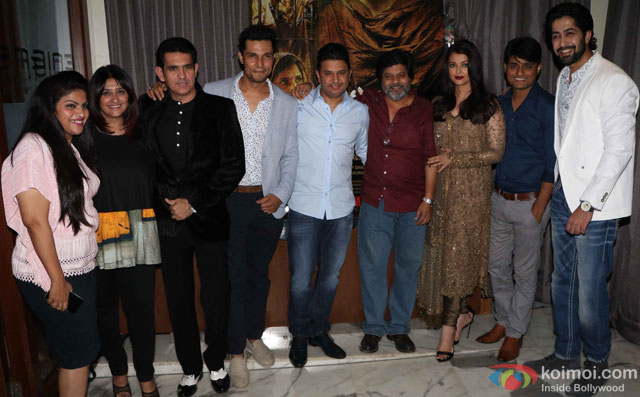 Vanita Omung Kumar, Omung Kumar, Randeep Hooda, Bhushan Kumar, Aishwarya Rai Bachchan and Sandeep Singh Kumar during the success party of film 'Sarbjit'