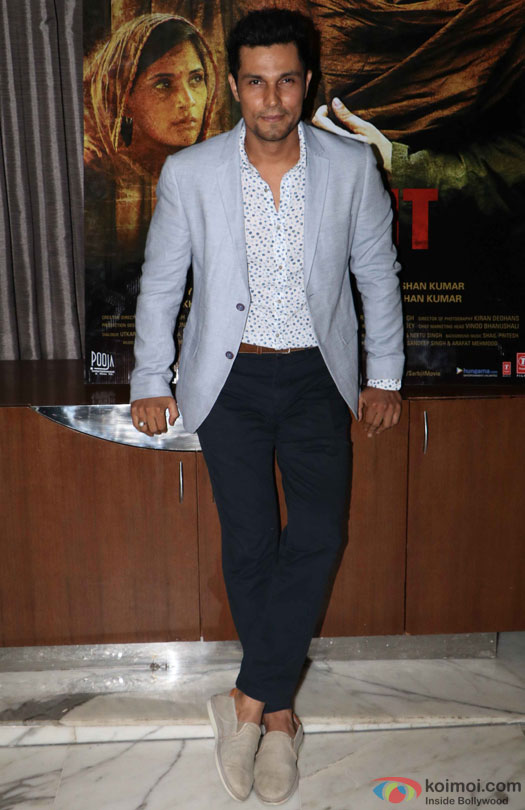 Randeep Hooda during the success party of film 'Sarbjit'