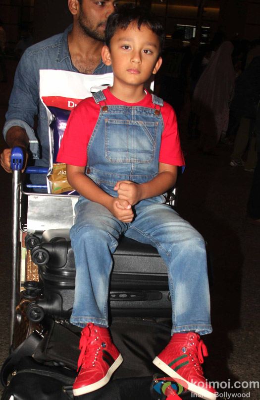 Shahraan Dutt spotted at airport