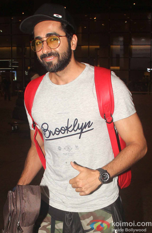 Ayushmann Khurrana spotted at airport