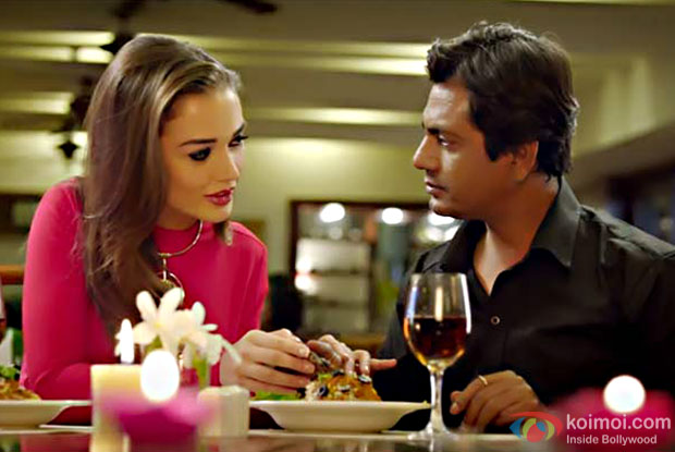 Amy Jackson and Nawazuddin Siddiqui in a still from Freaky Ali