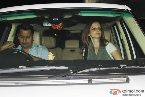 Sussanne Khan spotted at juhu PVR Mumbai