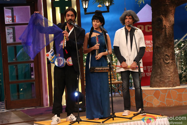 Farhan Akhtar, Arjun Rampal and Shraddha Kapoor at Kapil Sharma Show