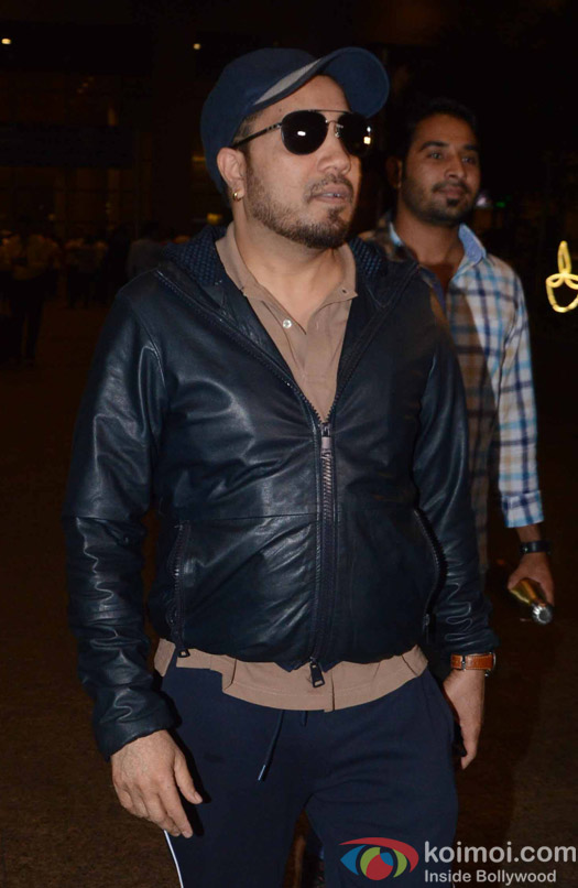 Mika Singh spotted at Airport