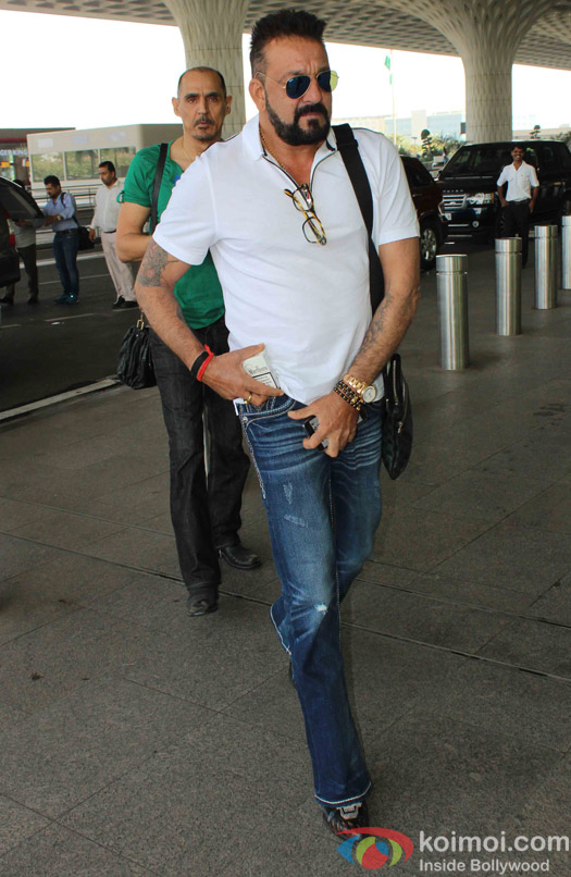 Sunjay Dutt spotted at Airport