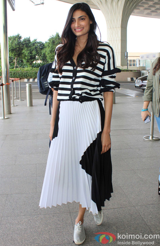 Athiya Shetty spotted at Airport