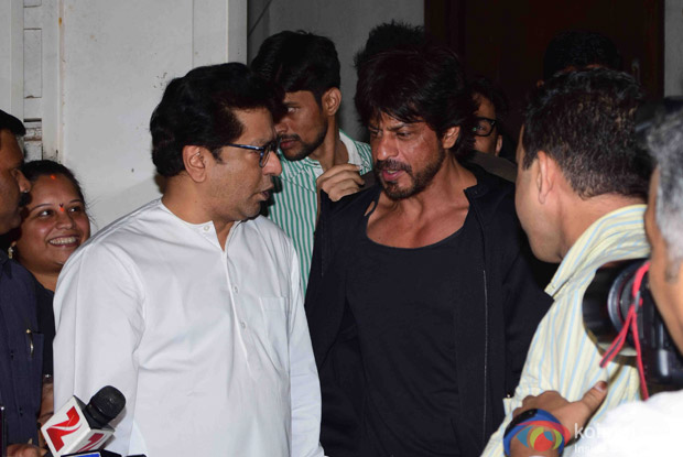 Shah Rukh Khan meets Raj Thackeray at his Residence