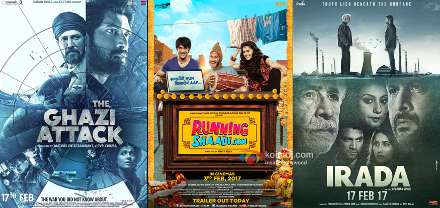 Box Office - The Ghazi Attack, Running Shaadi, Iraada have their screens divided, all eyes on the content for good footfalls
