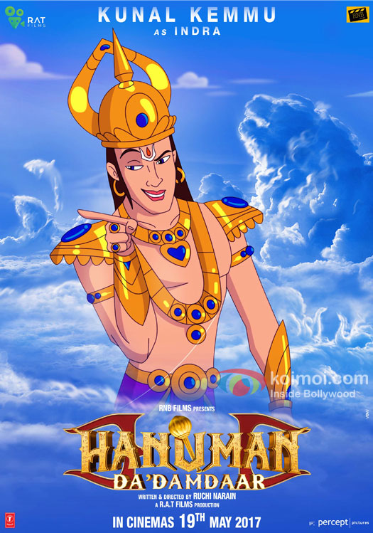 Kunal Kemmu plays Indra in Ruchi Narain's animated Hanuman Da Damdaar