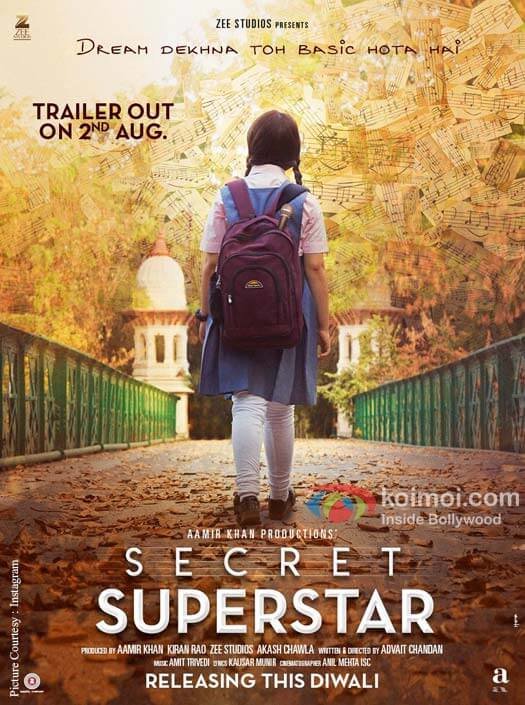 Aamir Khan’s Production ‘Secret Superstar’s New Poster