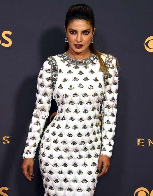 Priyanka Chopra Makes A Drool-Worthy Red Carpet Appearance At The 69th Emmy Awards