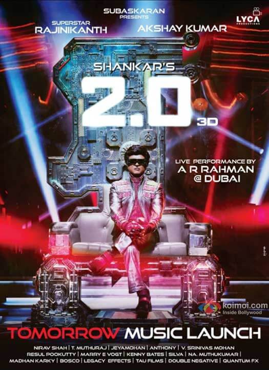 2.0 New Poster Alert! Rajinikanth As Chitti Robot Will Leave You Thrilled