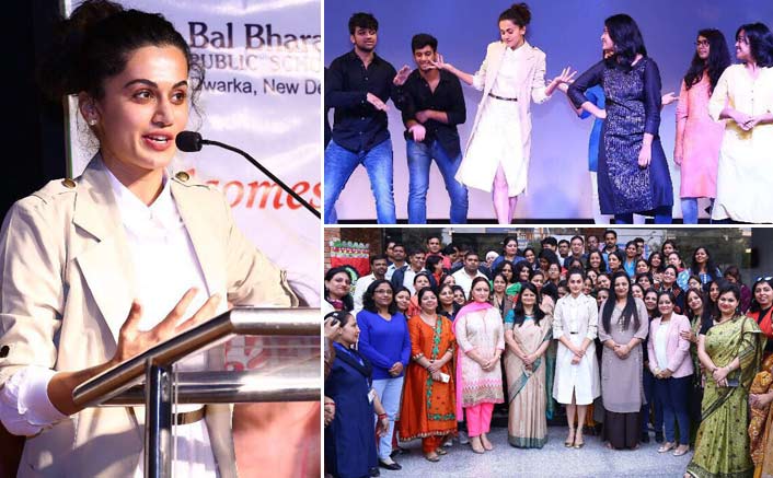 Taapsee lends support to her school teachers achievement