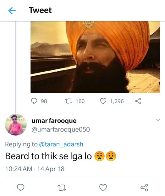 Akshay Kumar's New Pic From Kesari; Twitterati Troll For Fake Beard! WOAH Or NO?