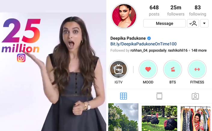 Deepika Padukone Clocks 25 Million Followers On Instagram!