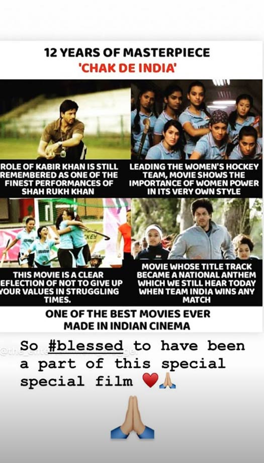'Chak De! India' clocks 12 years, actors get nostalgic
