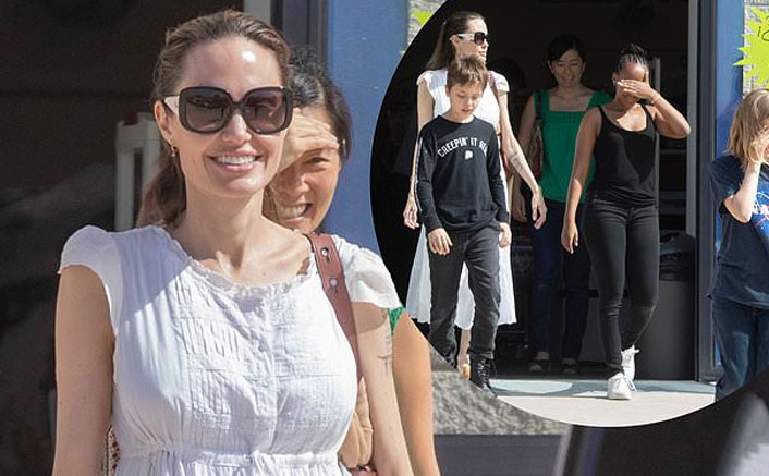 Angelina Jolie shops in discount store with her 𝘤𝘩𝘪𝘭𝘥ren