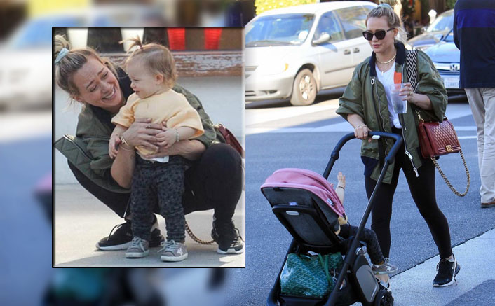 Hilary Duff all smiles while shopping with daughter
