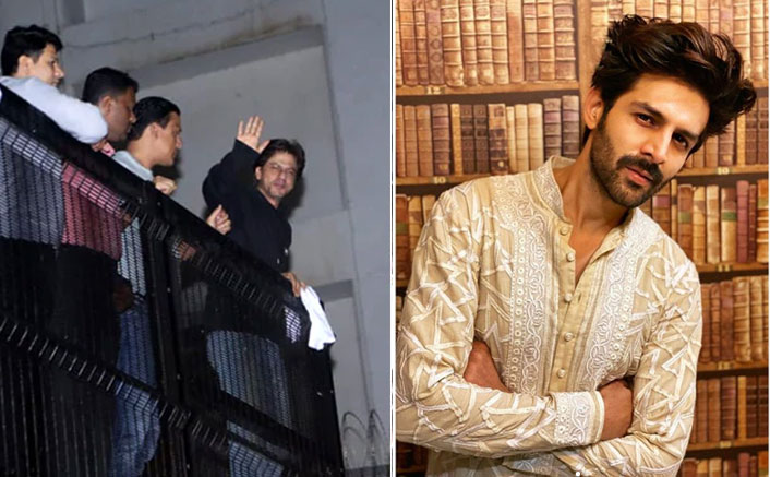 Kartik Aaryan Stood Outside Shah Rukh Khan's Mannat On His First Day In Mumbai Along With Hundreds Of Fans