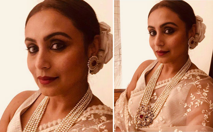 Rani Mukerjis Beige Sabyasachi Sari Is The Wedding Outfit You Need Right Now 0534