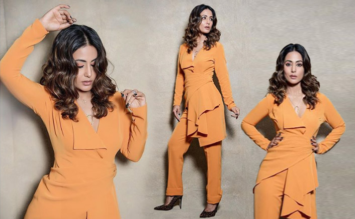 Still Looking Out For A Perfect Brunch Date Dress With Special Someone? Hina Khan’s Subtle Orange Outfit Just Fits The Bill