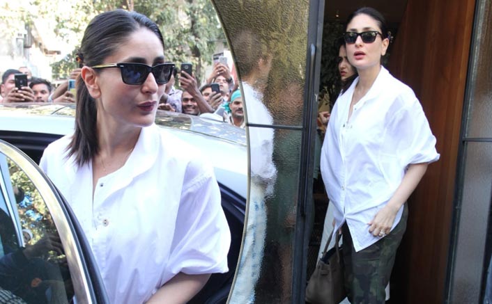 Looking For A Valentine’s Brunch Date Dress? Kareena Kapoor’s White Shirt With Camouflage Pants Perfectly Fits The Bill