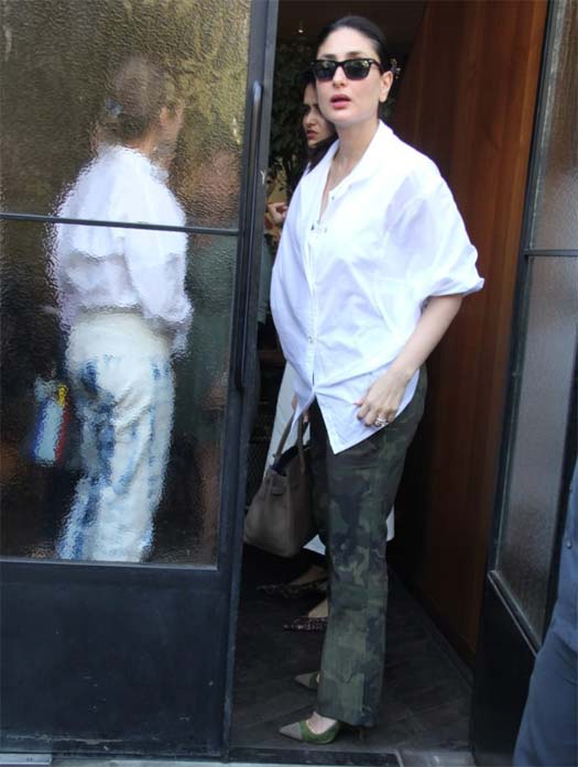 Looking For A Valentine’s Brunch Date Dress? Kareena Kapoor’s White Shirt With Camouflage Pants Perfectly Fits The Bill