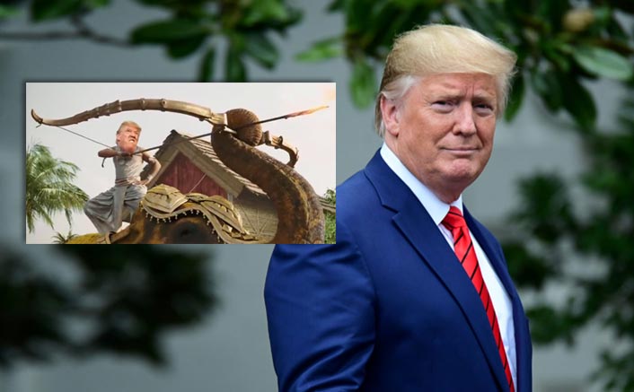 Donald Trump Shares Baahubali's Video Morphed With His Face & Expresses His Excitement To Visit India