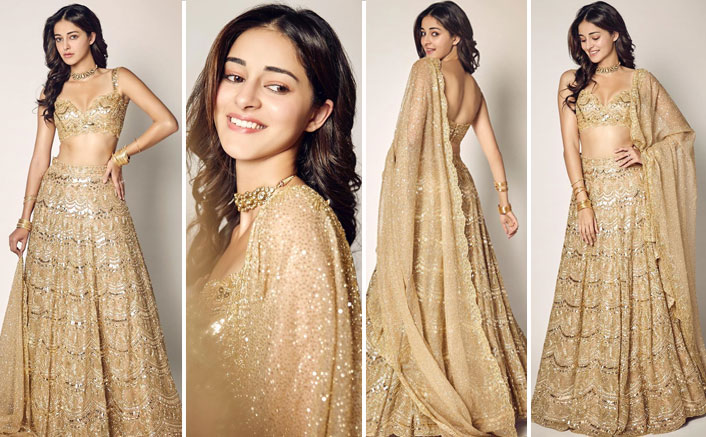 Gold-kissed and dazzling! Ananya Panday's golden lehenga is major fashion goals