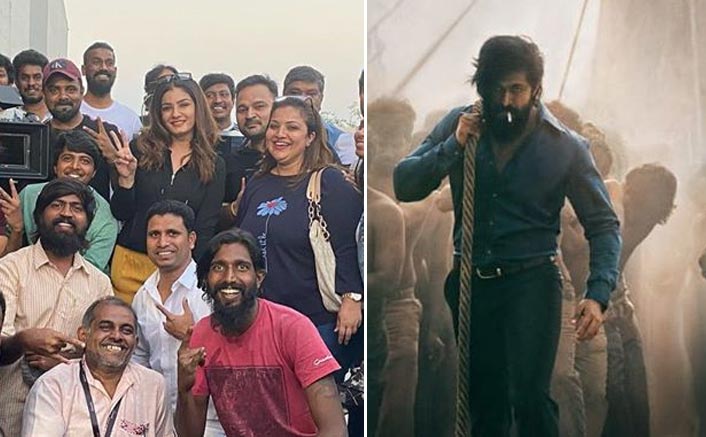 KGF 2: Raveena Tandon Enjoys Gala Time Post The Wrap Up Of Yash Starrer In Hyderabad