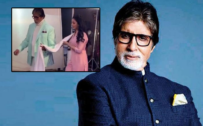 VIRAL: Amitabh Bachchan Leads Divyanka Tripathi By Her Dupatta During An Ad Shoot