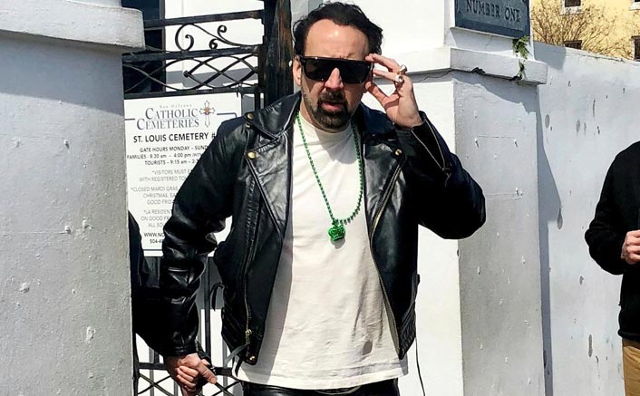 Nicolas Cage spotted holding hands with mystery 'girlfriend'