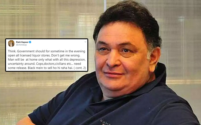 Rishi Kapoor Suggests Govt. To Open Liquor Shops Amid Lockdown, Trolls Say 'Distribute Your Stock'