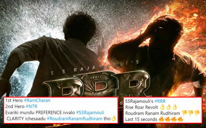 RRR Motion Poster: Fans Believe Ram Charan & Jr.NTR's Film Will Surpass Existing Records At The Box Office; See Tweets