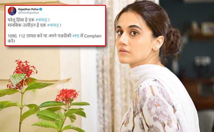 Thappad: Rajasthan Police Uses Taapsee Pannu Starrer To Make People Speak Against Domestic Violence & Mental Harassment, Here's How