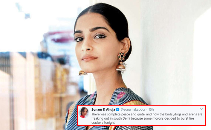 #9Bjae9Minute: Sonam Kapoor Slams The People Who Lit Crackers Gets Trolled Later 