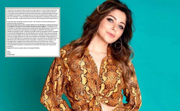 Kanika Kapoor Gets Notice From Police A Day After The Singer Opened Up About The Coronavirus Controversy