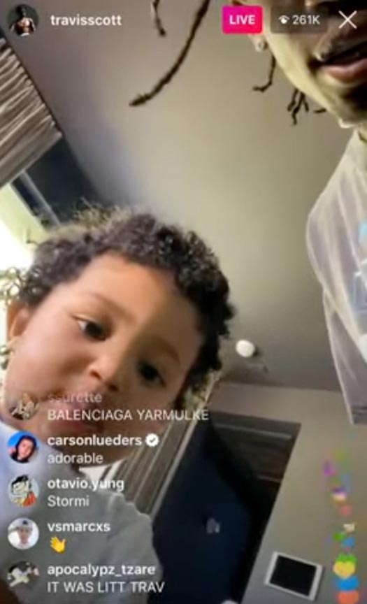 Travis Scott Shares Photos of Stormi With 'Daddy's Hair